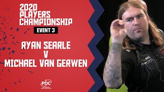 Van Gerwen v Searle  Players Championship 3 Final [upl. by Erine]