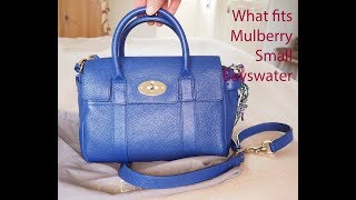 Mulberry Small Bayswater Satchel bag what fits [upl. by Jedediah]