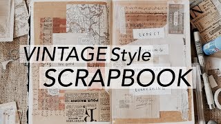 DIY Scrapbook  Vintage Style [upl. by Enomys]