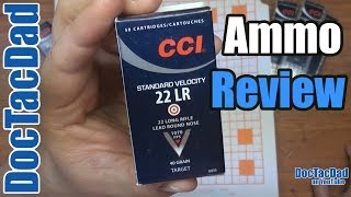 CCI Standard Velocity 22LR  Ammo Review [upl. by Lotsirhc]