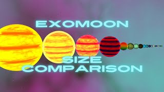 Exomoon Size Comparison 2022 [upl. by Rramed]