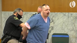 Jeremy Christian threatens to kill victim during outburst at sentencing [upl. by Dorsman]