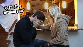 BREAK UP PRANK ON BOYFRIENDHE CRIES [upl. by Yrret]