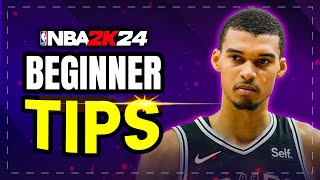 NBA 2K24 21 Beginner Tips To Get Wins ASAP [upl. by Hauger488]