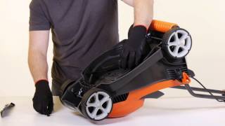 How to change the blade on a Flymo wheeled lawnmower [upl. by Athallia]