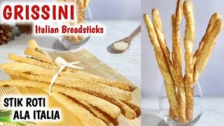 GRISSINI  ITALIAN BREADSTICKS  STIK ROTI [upl. by Mariana]