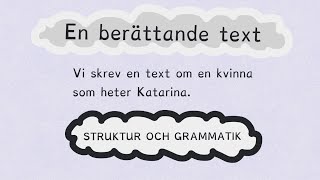 Berättande text  struktur [upl. by Glenine]