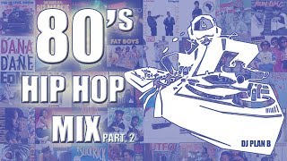 80s HIP HOP MIX PT 2  Late 80s Rap Classics 19851989  Old School Rap Mixtape  by Dj Plan B [upl. by Brigham]