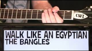 The Bangles Walk Like An Egyptian Guitar Chords Lesson amp Tab Tutorial [upl. by Nnhoj]