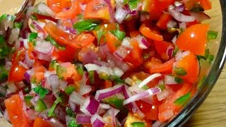 Salsa épicée de tomates  Pico de Gallo  Recette  91 [upl. by Andromada]