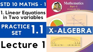 Class 10 Practice Set 11 Lecture 1Chapter 1 Linear Equations in Two Variables  SSC 10th Maths  1 [upl. by Eclud]