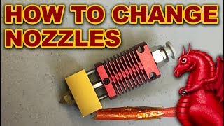 Changing Nozzles amp Bowden Tubes [upl. by Alhan]