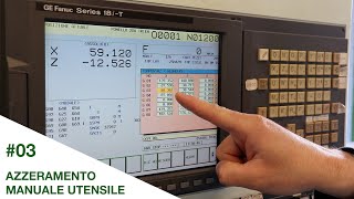 Azzeramento manuale dell’utensile su CNC Biglia301 [upl. by Elwira31]