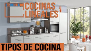 Cocinas Lineales Modernas  Tipos de Cocinas Parte 15 [upl. by Eiramanig328]