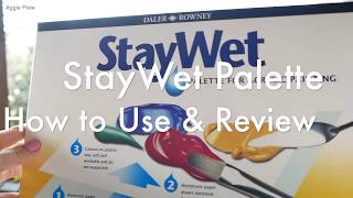 How to Use a Stay Wet Palette ReviewDalerRowney [upl. by Kahl846]