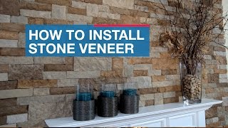 How to Install Stone Veneer [upl. by Odlonyer]