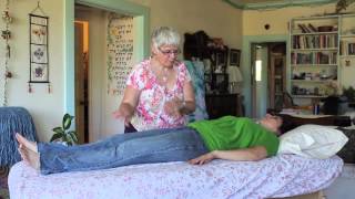 Therapeutic Touch Demo with client lying down [upl. by Salomie829]