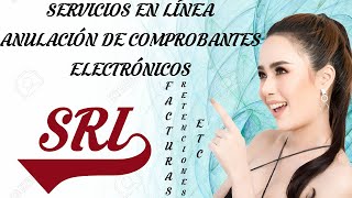 SRI  SERVICOS EN LÍNEA  ANULACIÓN DE COMPROBANTES ELECTRÓNICOS  FACTURAS  RETENCIONES  ETC [upl. by Ahsea]