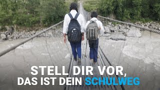 Unvorstellbare Schulwege Wo Bildung alle Hindernisse überwindet [upl. by Odlonra]