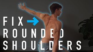 24 Minute Rounded Shoulders FIX Routine FOLLOW ALONG [upl. by Lallage]