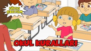 Okul Kuralları Eğitici Çizgi film Animasyon [upl. by Aynna]