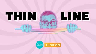 How to Create Thin Lines in Canva Very EASY [upl. by Fraser]