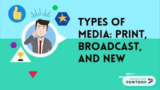 Types of Media Print Broadcast and New Media [upl. by Halbert741]