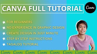 Canva Tutorial For No Graphic Design Skills  Tips And Tricks On How Use Canva [upl. by Shama]