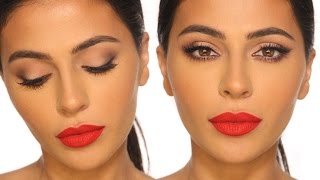 CLASSIC RED LIP MAKEUP TUTORIAL [upl. by Aihtibat]