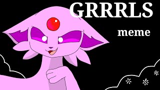 Pokémon GRRRLS meme FlipaClip [upl. by Vihs748]