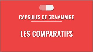 Les comparatifs en français [upl. by Azilem]