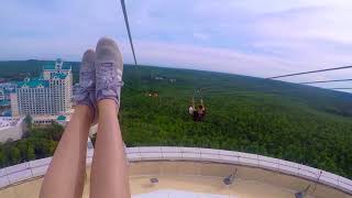 HighFlyer Zipline at Foxwoods Resort Casino [upl. by Aisat]