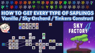 Skyfactory 4 Complete Tree Progression Tutorial [upl. by Goldarina469]