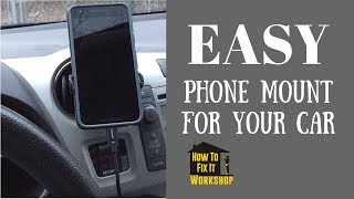 DIY Easy Phone Mount for your car [upl. by Elleina]