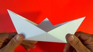 Como hacer un barco de papel  How to make a paper boat Origami [upl. by Orfurd118]