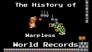 The History of Super Mario Bros Warpless World Records [upl. by Eisler84]