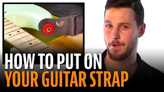 How to Put on a Guitar Strap [upl. by Eltsyrk]