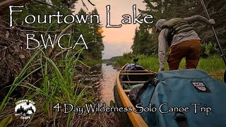 Fourtown Lake BWCA 4 Day Solo Wilderness Canoe Trip Mudro Entry Point [upl. by Retsev]