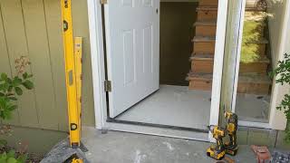 Jeld Wen Front Door Installation  Really crappy products and craftsmanship PART 1 [upl. by Maurise]