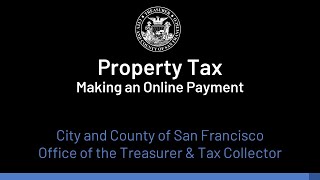 Making an Online Property Tax Payment [upl. by Camel]