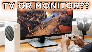 When You Should Consider A Gaming Monitor Over A TV [upl. by Siuqramed]