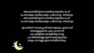 Poovirinjallo Innente Muttathum  MALAYALAM KARAOKE [upl. by Annad705]