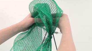 How to Make a Deco Mesh Christmas Tree [upl. by Sessilu]