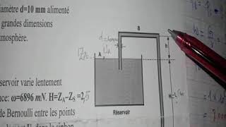 Mecanique des fluides SERIE 02 exercice 02 [upl. by Walcoff]