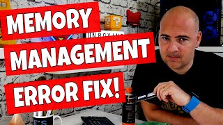 Windows Memory Management Error FIX And Easy Fixes For RAM Sticks [upl. by Leunammi]