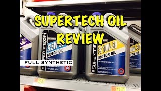 Walmart Supertech Oil Full Synthetic Review  Bundys Garage [upl. by Odrick136]