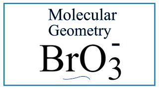 BrO3 Bromate ion Molecular Geometry Bond Angles [upl. by Ettenawtna]