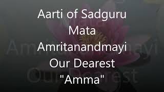 Aarti of Mata Amritanandamayi AMMA [upl. by Reis]