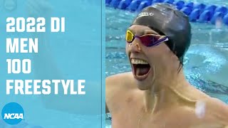 Mens 100 Freestyle  2022 NCAA swimming championships [upl. by Janella]