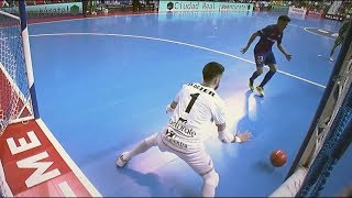 MEJORES PARADAS DE FUTSAL  PORTEROS LNFS  RAUL JEREZ  FEDE  ASIER [upl. by Saraiya553]